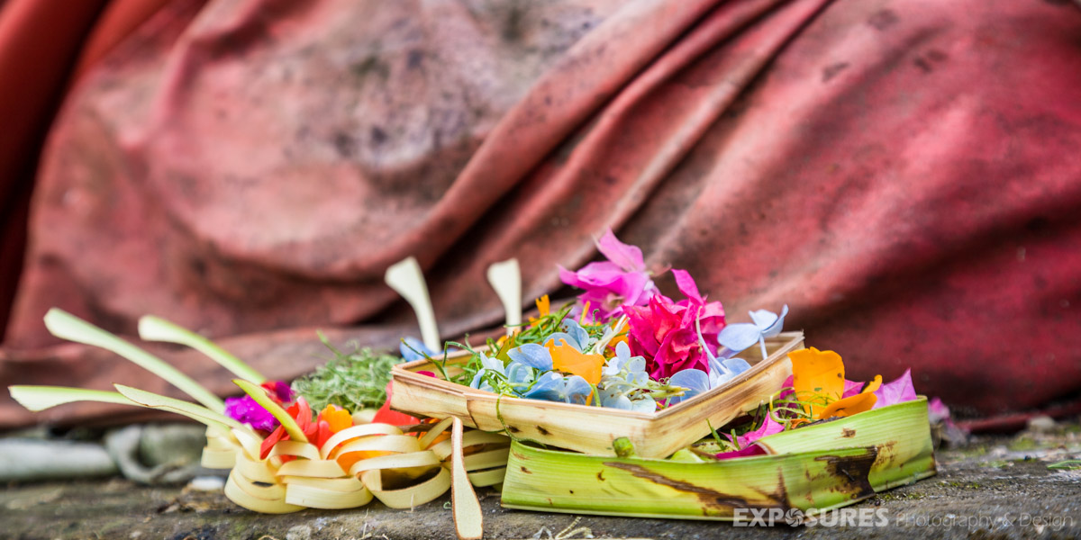 Offerings to the gods in Bali