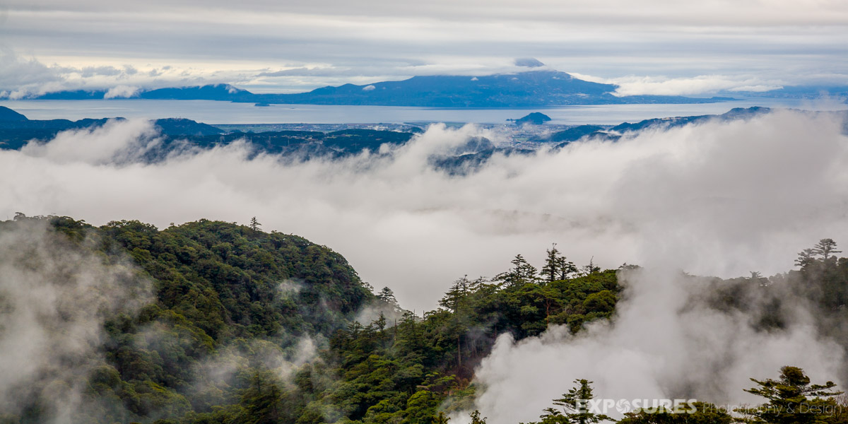 Japan - Lanscape in the clouds Kirishima